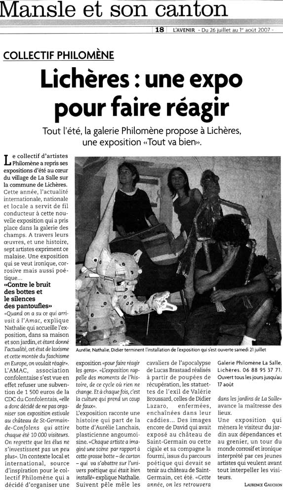 Article de presse