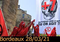 Marche pour une vraie Loi Climat le 28/03/21 à Bordeaux